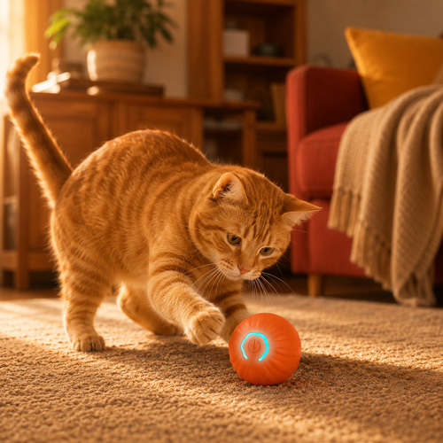 Bouncing Ball - Pelota Eléctrica Interactiva para Gatos