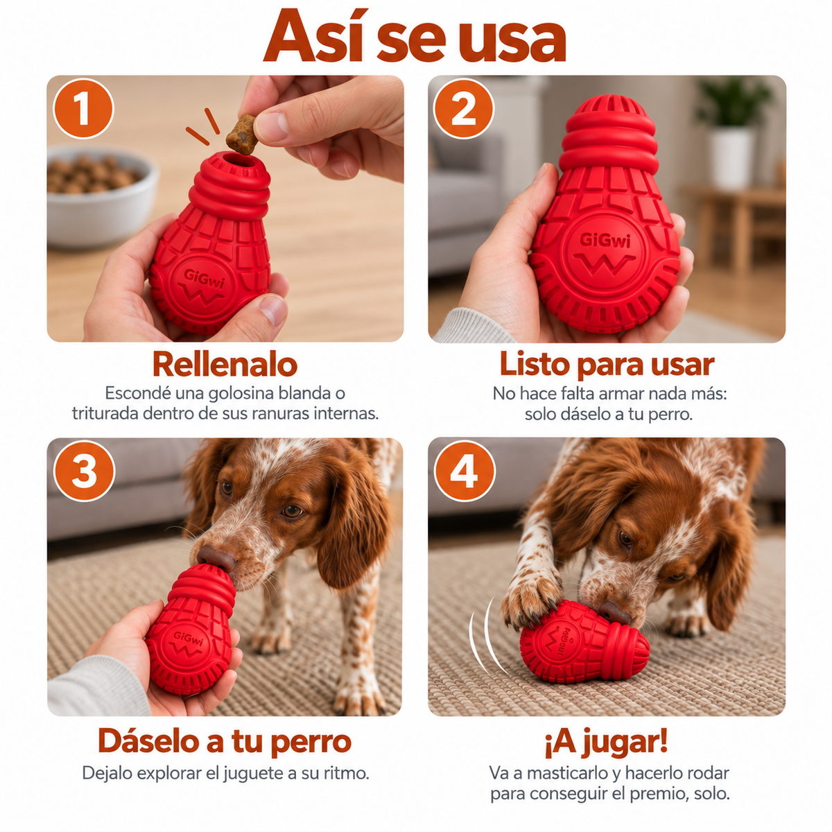 GiGwi Dispensador de Premios para Perros Medianos (De 16 hasta 27 kgs)