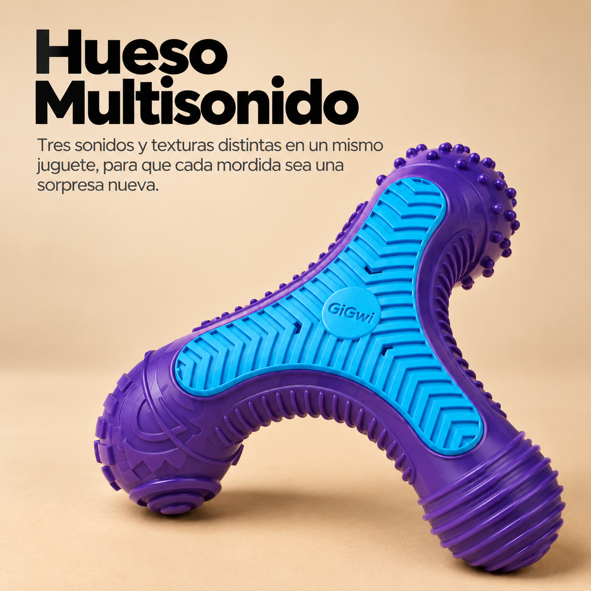 GiGwi Hueso Multisonido para Perros